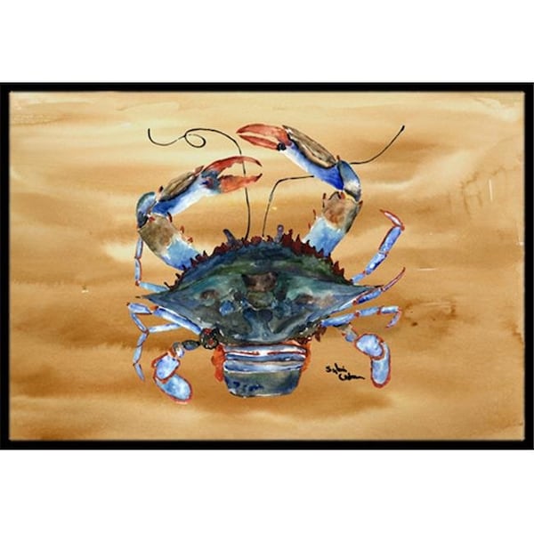 Carolines Treasures Carolines Treasures 8156-JMAT 36 x 24 in. Crab Indoor Or Outdoor Doormat 8156-JMAT - main